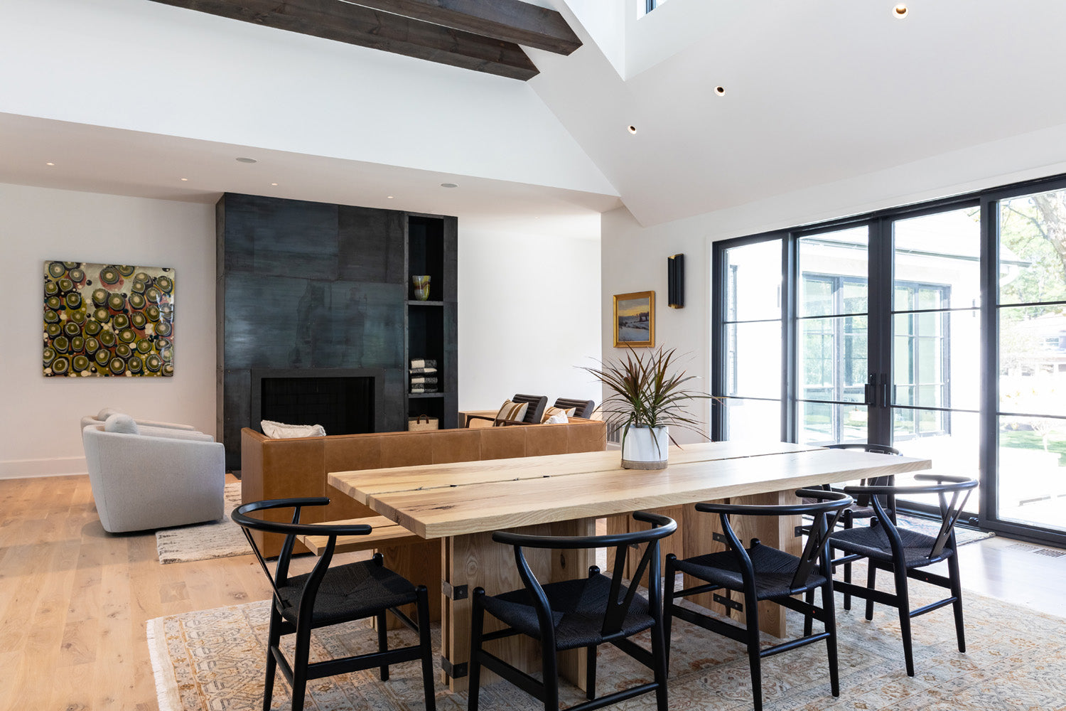 modern wood dining table
