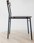 wood and metal chair