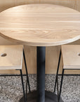 restaurant tables and barstools