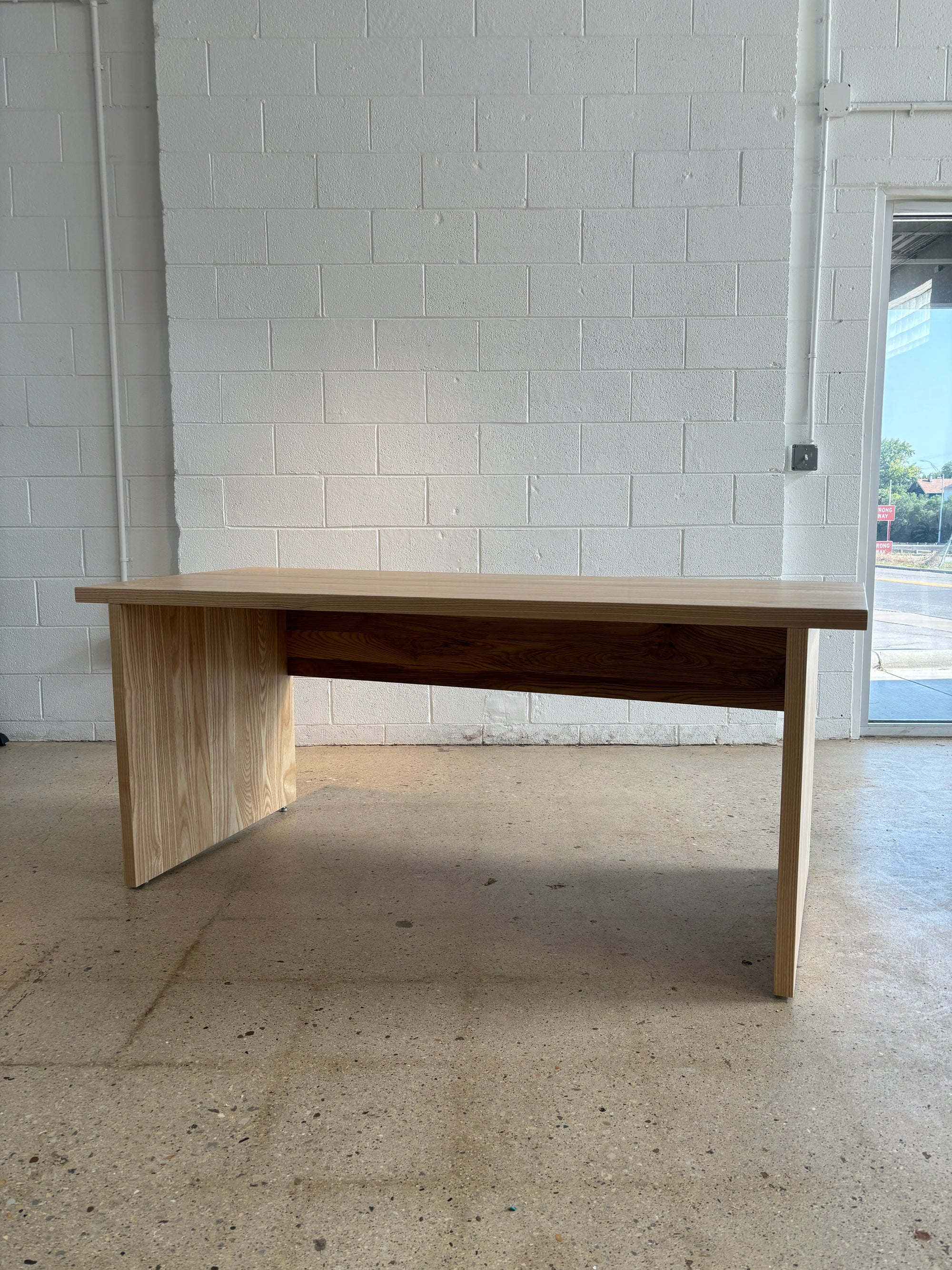 solid wood desk