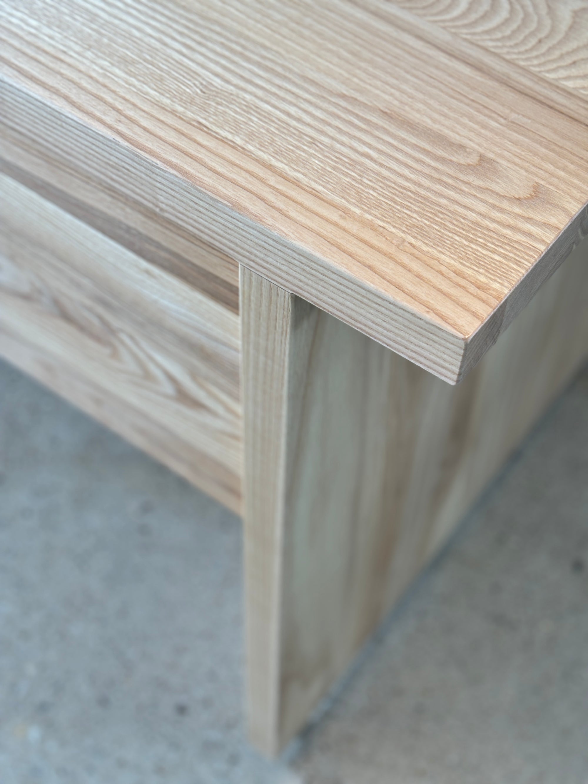 solid wood desk