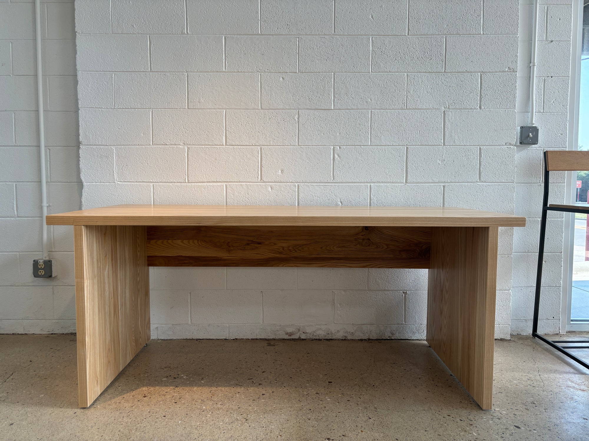 solid wood desk