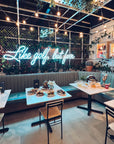 bar tables and chairs