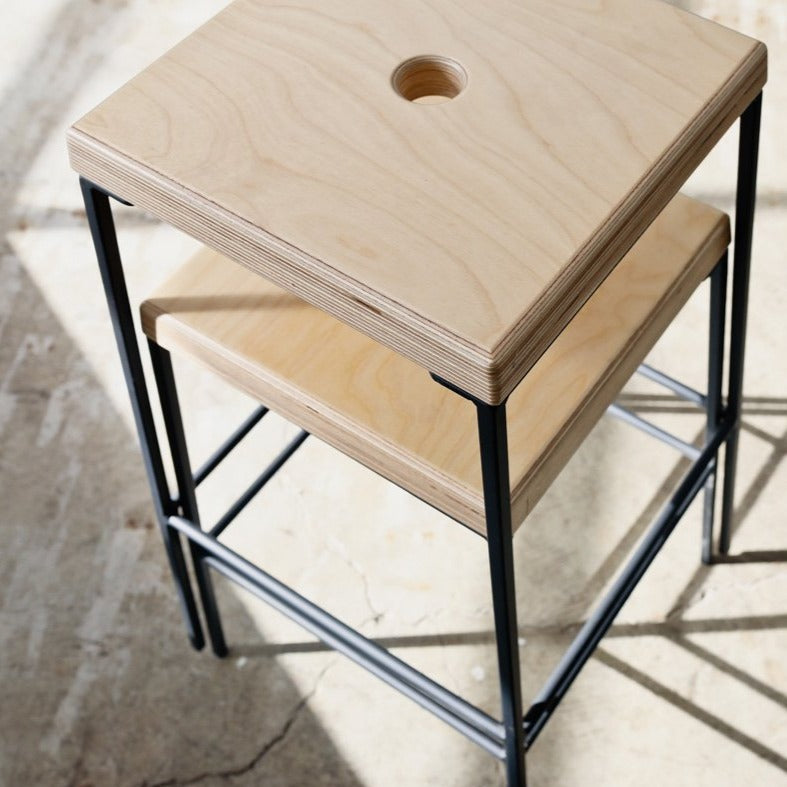 STAX counter stool by Edgework Creative, stacking stools
