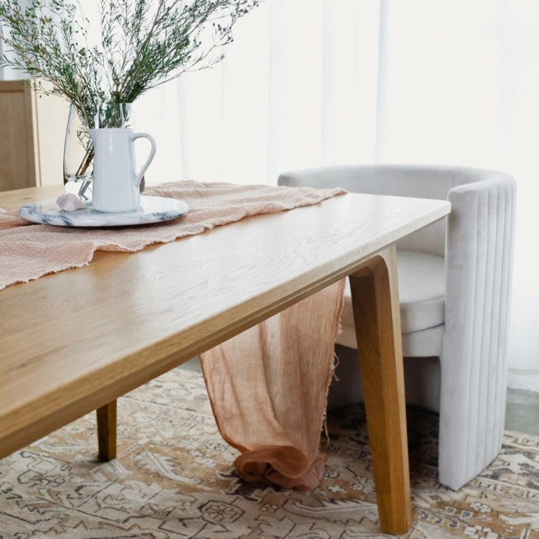 square wood dining table