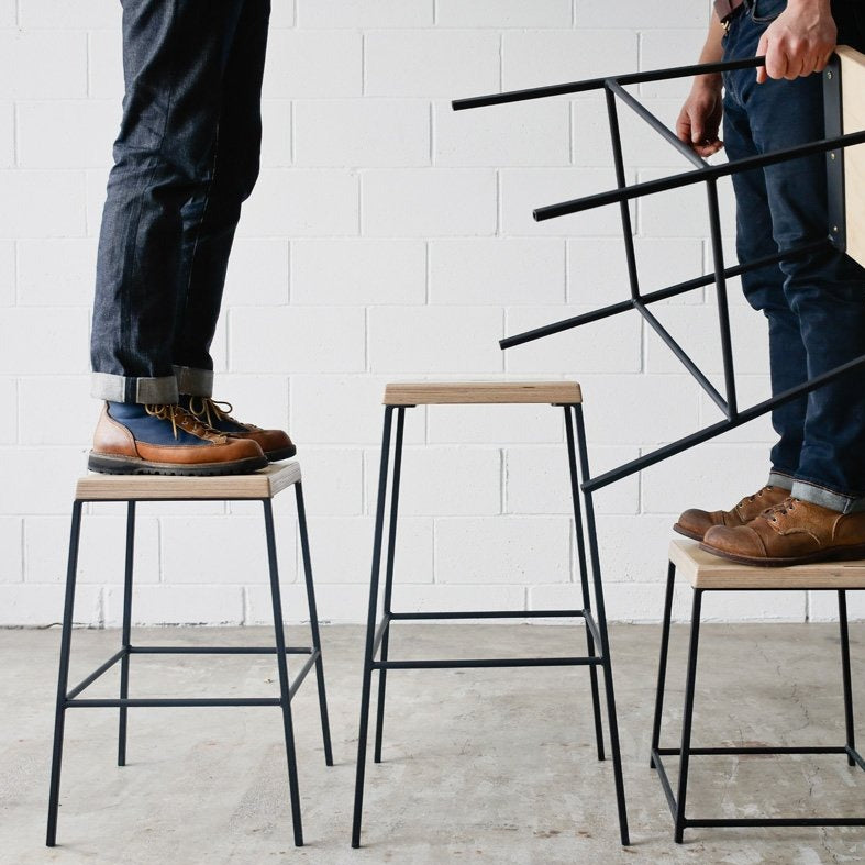 STAX counter stool by Edgework Creative, stacking stools