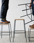 STAX counter stool by Edgework Creative, stacking stools