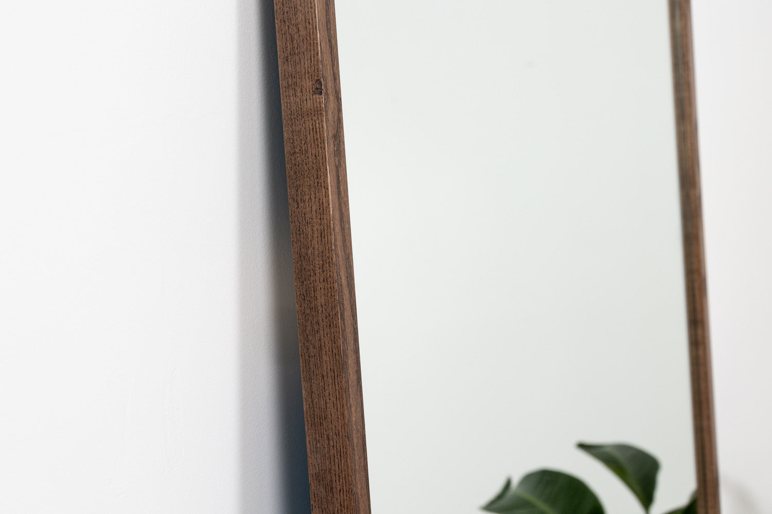 wood framed mirror