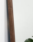 wood framed mirror