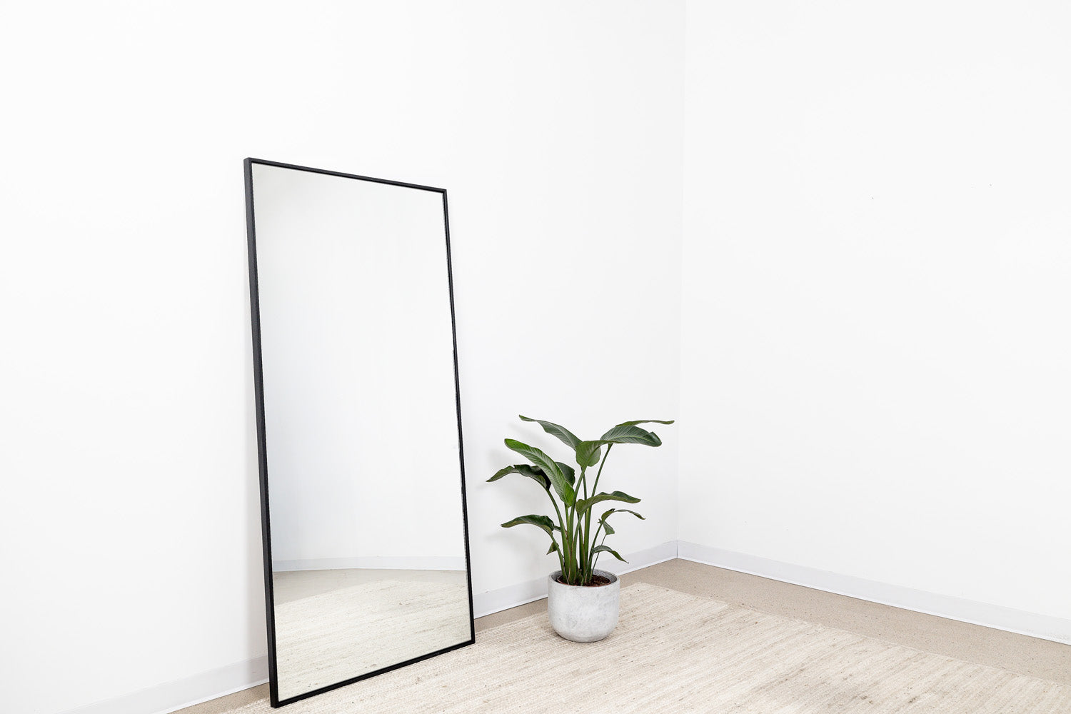 metal framed mirror