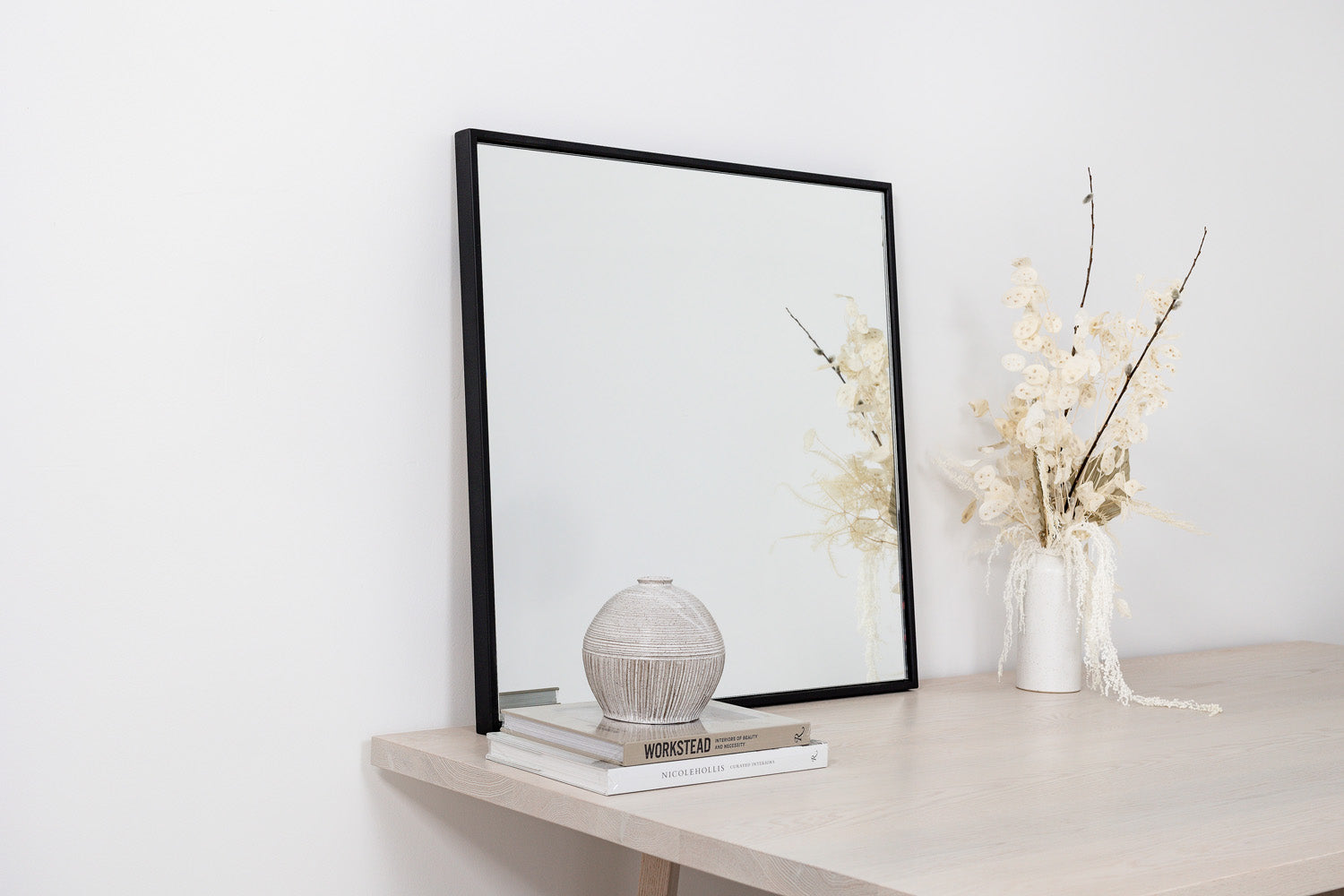 metal framed mirror