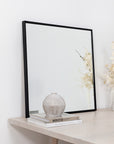 metal framed mirror