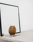 metal framed mirror