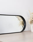round mirror, oval mirror, metal mirror, modern mirror