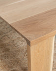 white oak dining table