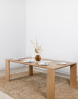 modern wood dining table