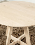 round wood dining table