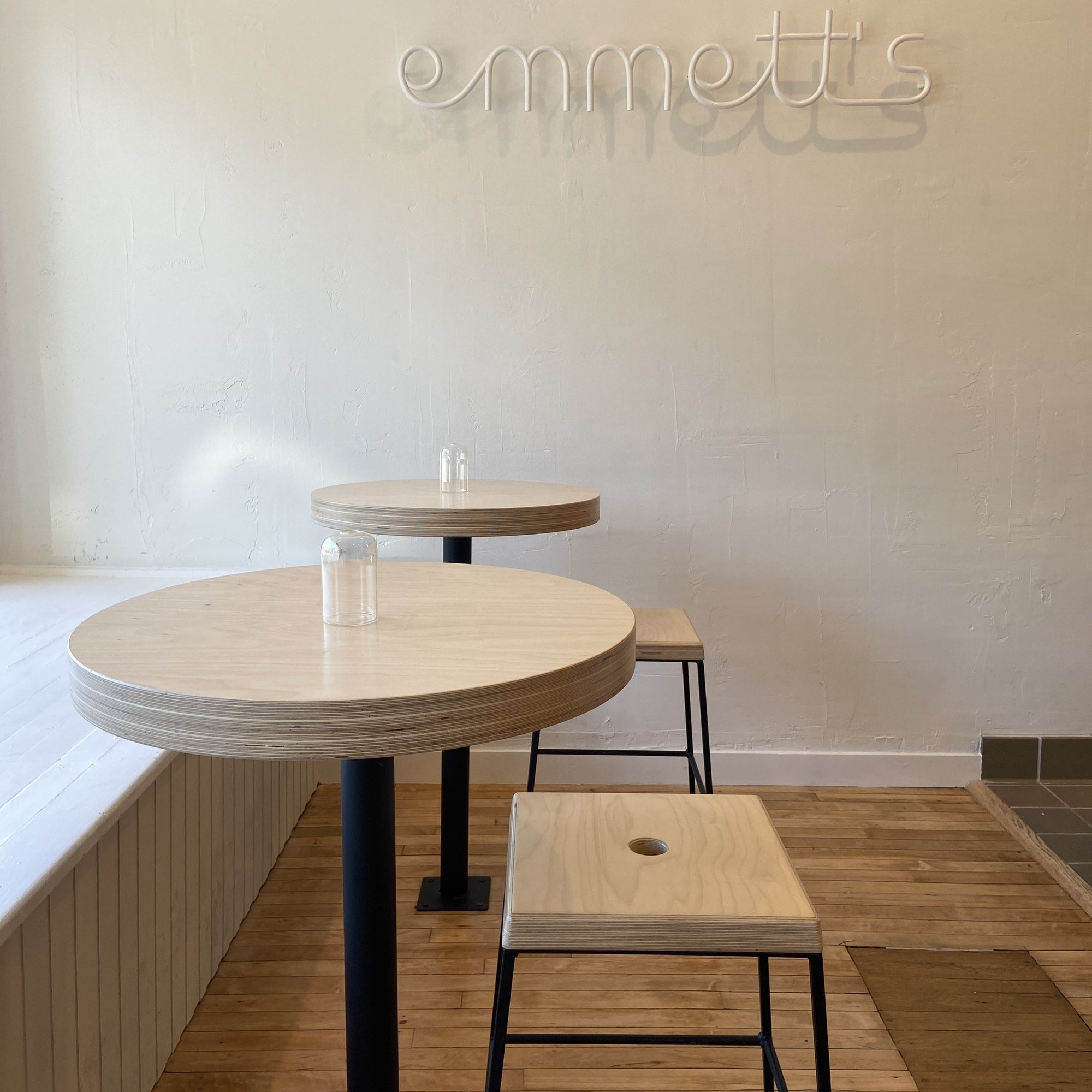 STAX stool by Edgework Creative, stacking restaurant seating