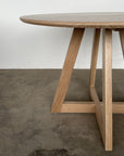 round wood dining table