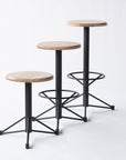 Mast Bar Stool- White Oak