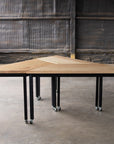 Handcrafted wood desks