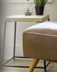 End table by Edgework Creative, STAX stool