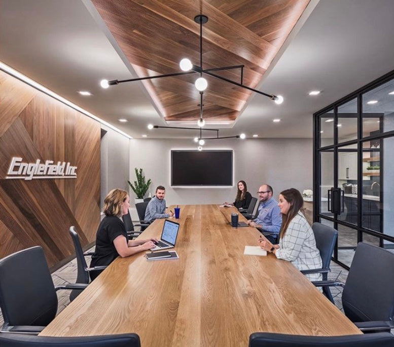 wood conference table