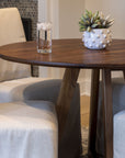 Wood dining table