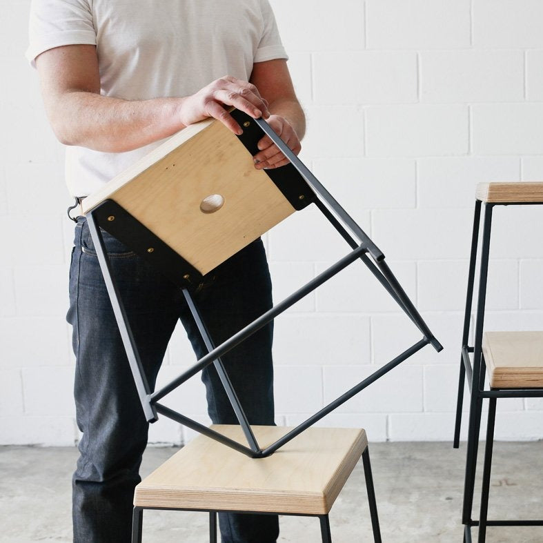 STAX stool by Edgework Creative, stacking stools and end table
