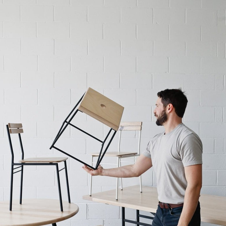 STAX stool by Edgework Creative, stacking stools and end table