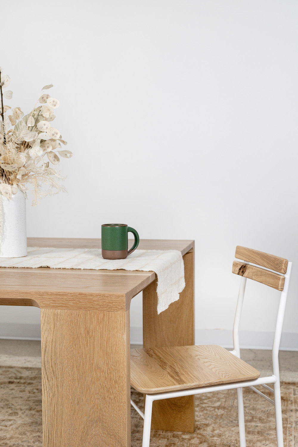 solid wood dining table