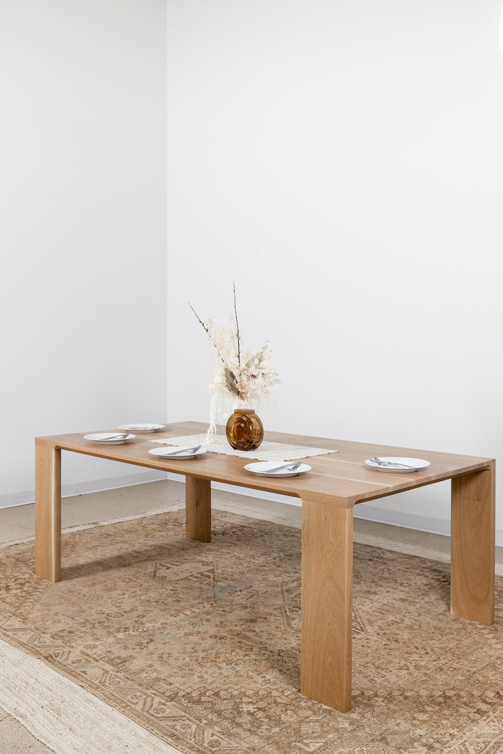 modern wood dining table