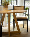 Wood dining table