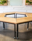 Handcrafted wood desks