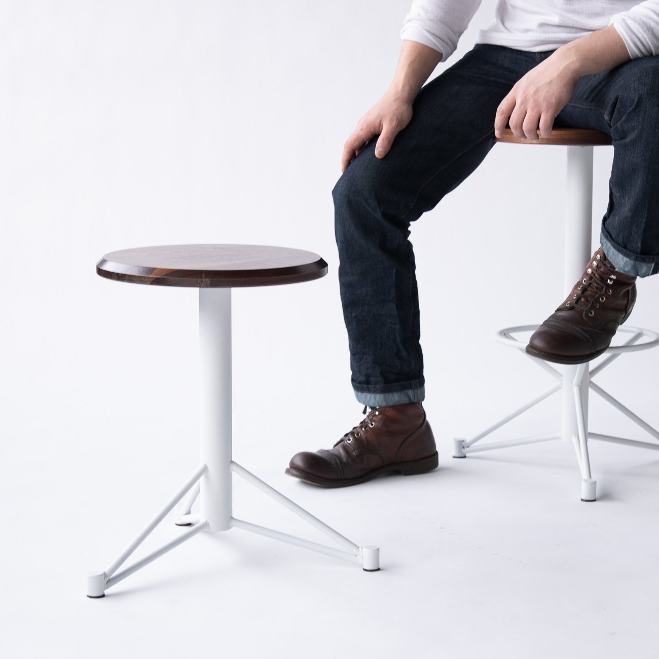 The Mast stool by Edgework Creative, custom seating