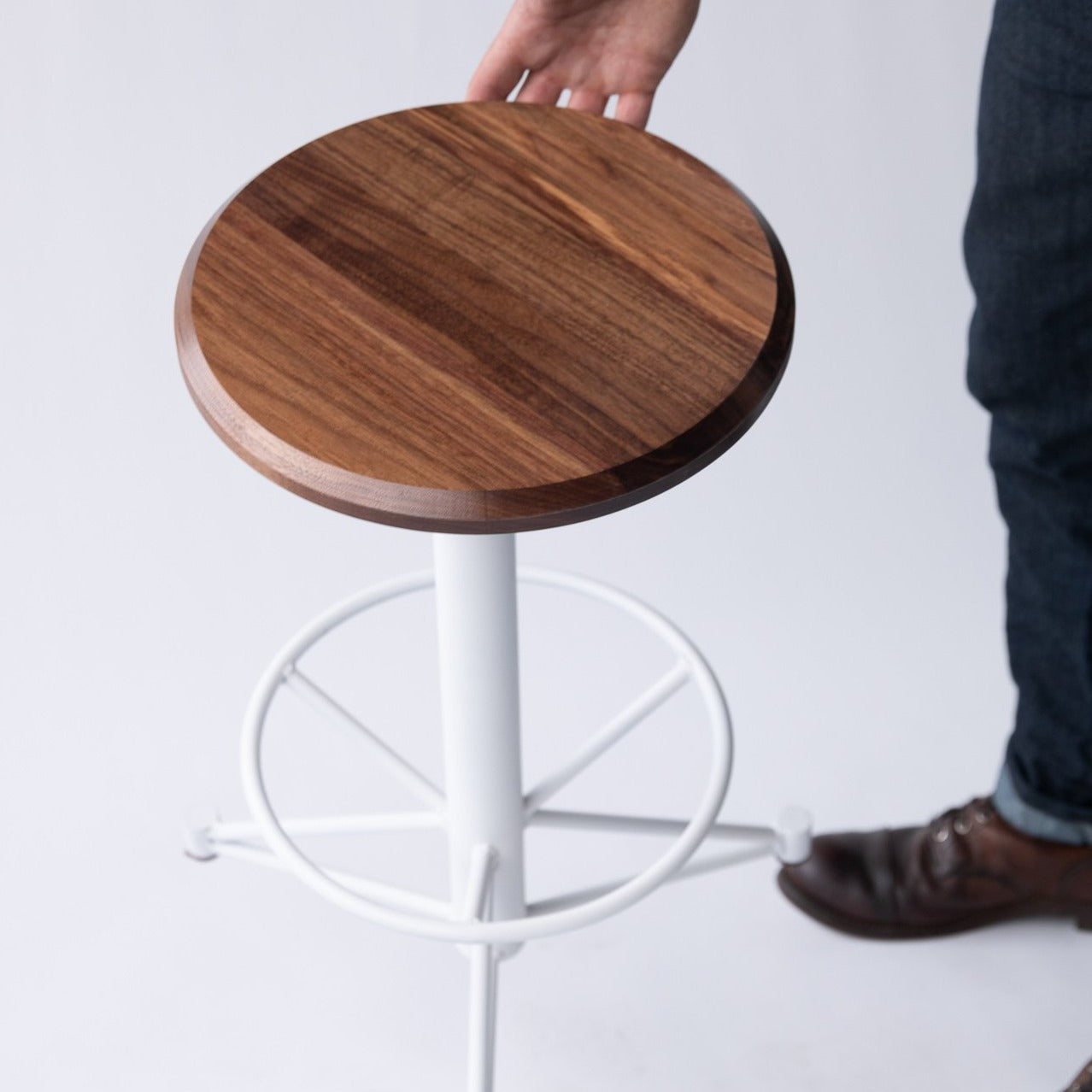 The Mast counter stool by Edgework Creative, custom seating