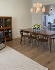 square wood dining table