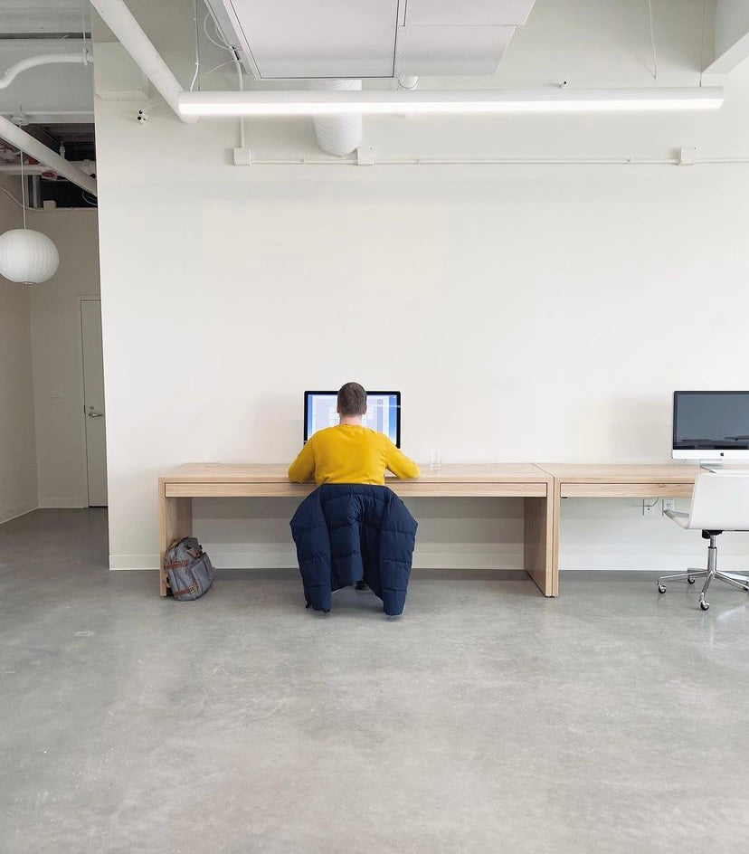 wood desk