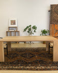 white oak wood dining table