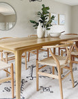 square wood dining table