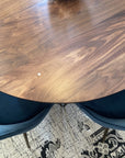 round wood dining table