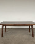 square wood dining table